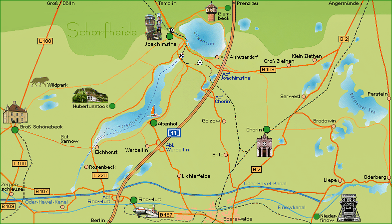 Regionalplan Schorfheide-Chorin/Werbellinsee Finowkanal nördlich v
